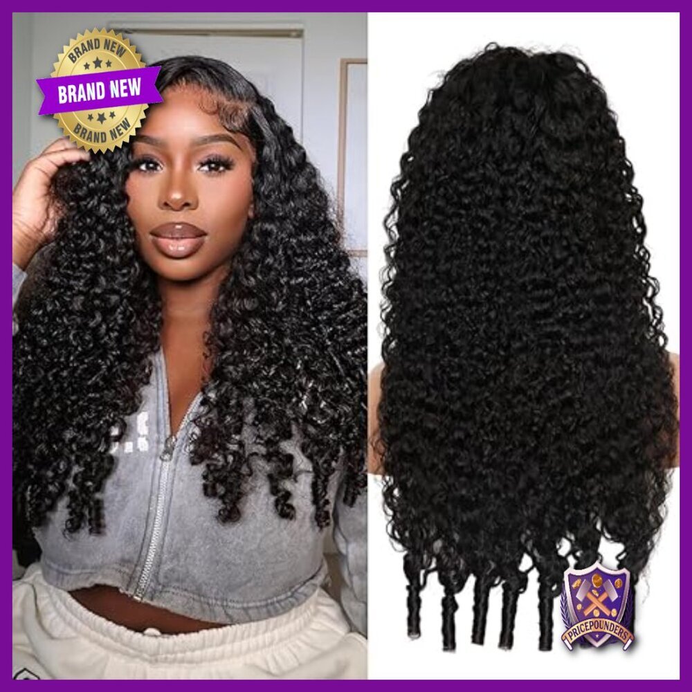 13x6 Lace Front Human Hair Wig Burmese Curly Water Wave 24 Inch